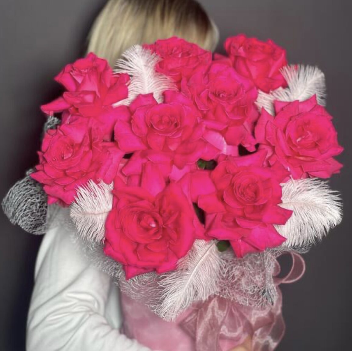 Коробка из 9 французских роз