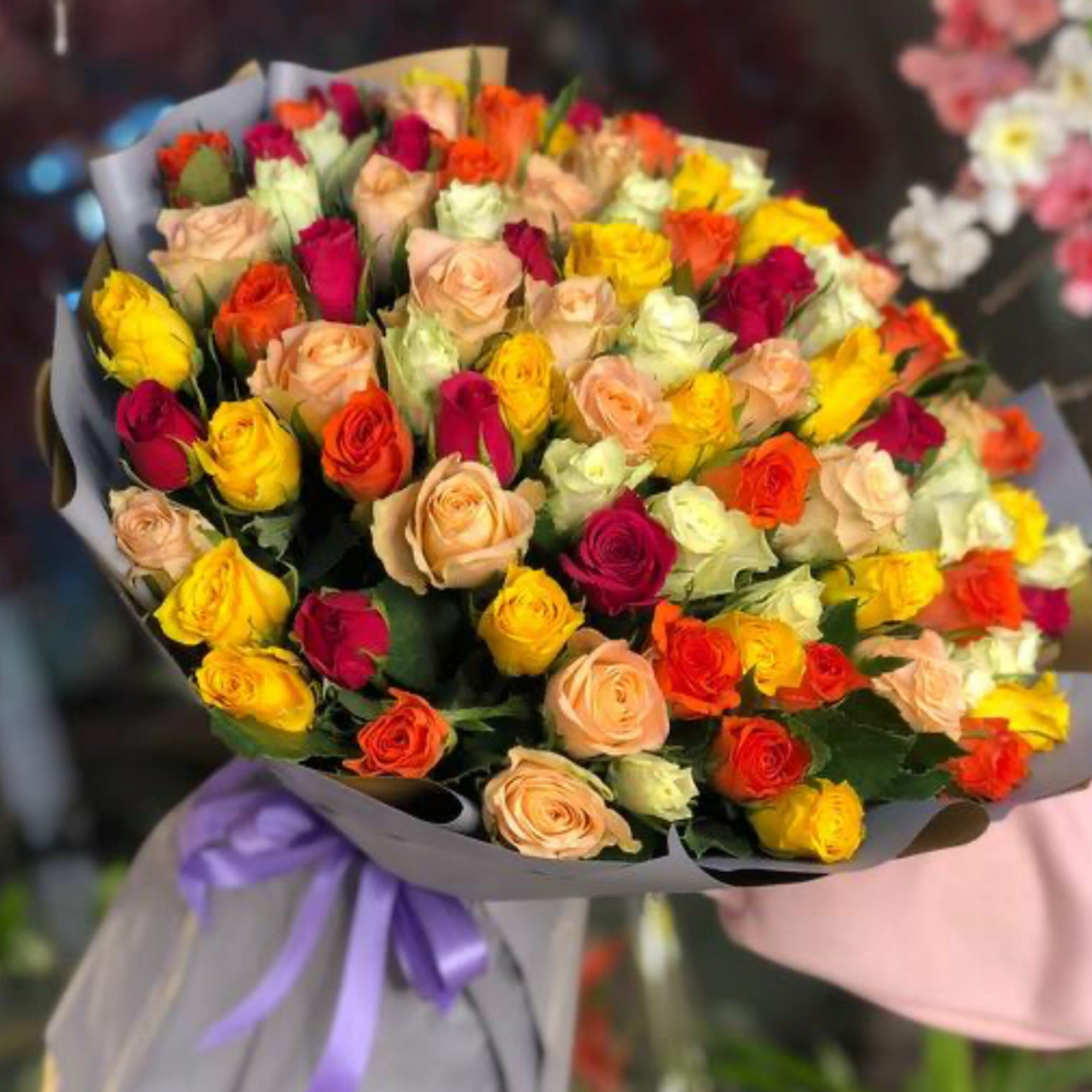 Букет из 101 Розы MIX