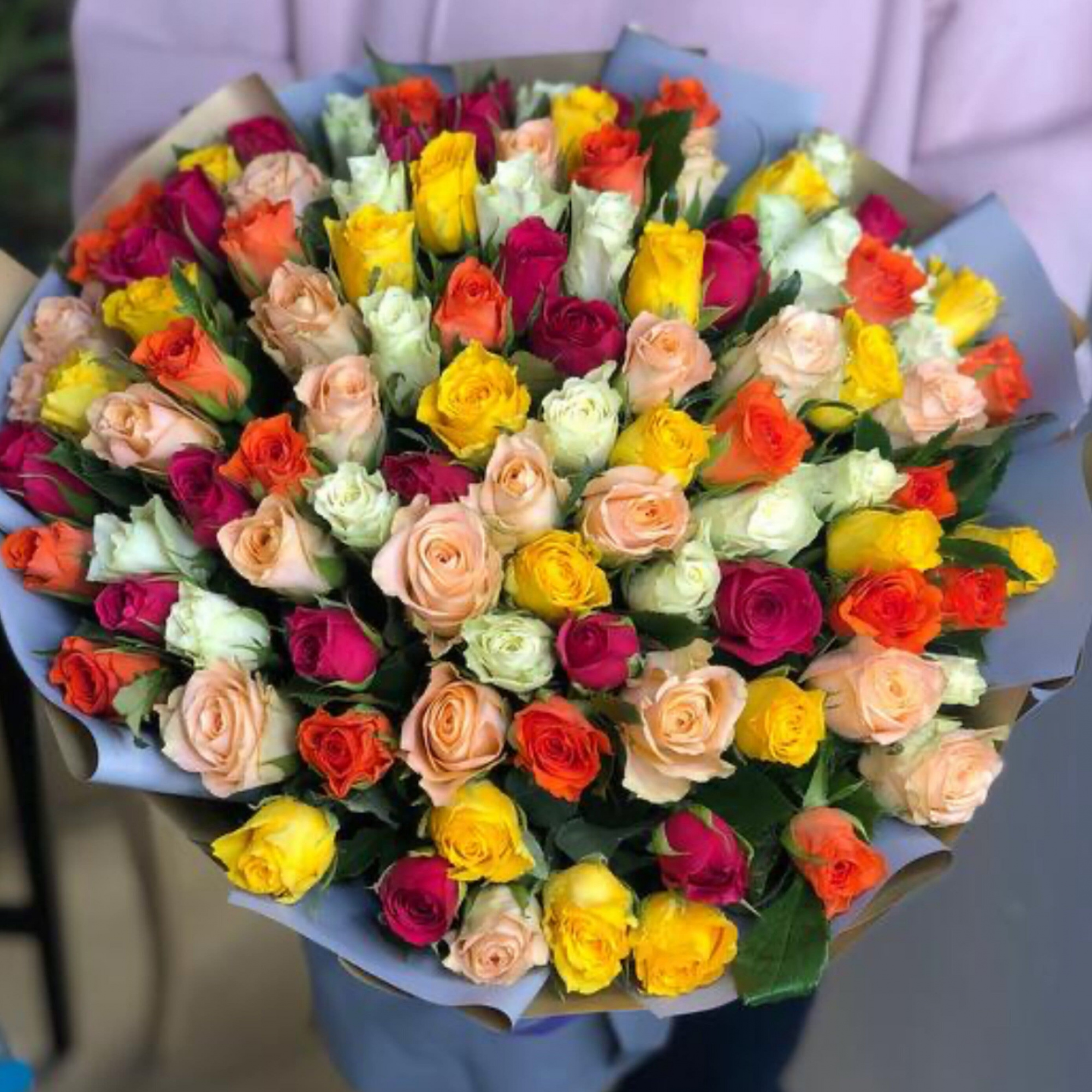 Букет из 101 Розы MIX
